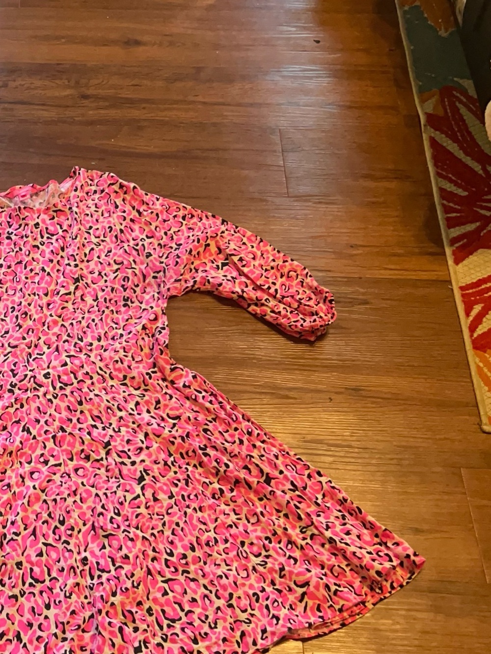 Lilly Pulitzer Pink & Multi Leopard Print Midi Dress size M - Picture 12 of 14